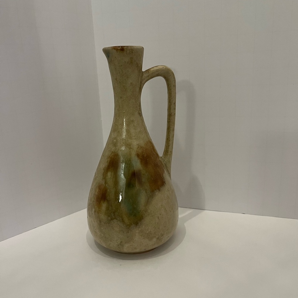Elegant Ceramic Vase in Earthy Tones, made in Japan